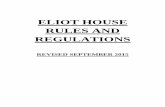 Eliot House Rules and Regulations 9-21-15