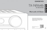 TX-NR646 It De AV RECEIVER Nl Sv Manuale di Base Fi