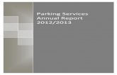Parking Services Annual Report 2012/2013