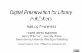 Digital Preservation for Library Publishers