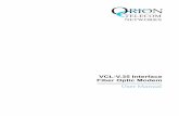 VCL-V.35 Interface Fiber Optic Modem