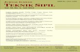 J I ISSN No. 1411-1292 URNAL LMIAH TEKNIK SIPIL