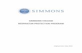 SIMMONS COLLEGE RESPIRATOR PROTECTION PROGRAM