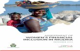ASSESSMENT OF WOMEN’S FINANCIAL INCLUSION IN NIGERIA