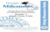 Study/Resource Guide for Students and Parents Grade 7 Math ...