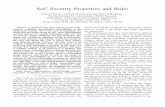 SoC Security Properties and Rules