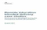 Remote education blended delivery case studies