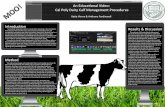 An Educaonal Video: Cal Poly Dairy Calf Management Procedures