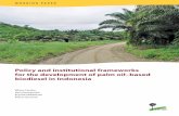 Policy and institutional frameworks for the development of ...