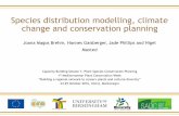 Species distribution modelling, climate change and ...