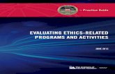 eValuatINg ethICs-related PrograMs aNd aCtIVItIes