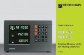 User’s Manual Position Display Units for Milling Machines