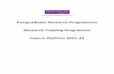 Postgraduate Research Programmes Research Training ...