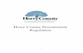 Horry County Procurement Regulation