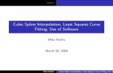 Cubic Spline Interpolation, Least Squares Curve Fitting ...