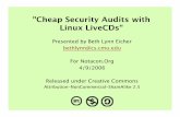 Cheap Security Audits with Linux LiveCDs