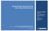 WATER RIGHTS IN MONTANA