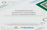 ALTERNATIVE JUSTICE SYSTEMS (AJS) GUIDELINES
