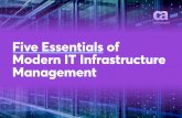 Five Essentials of Modern IT Infrastructure Management