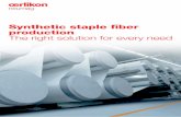 Synthetic staple fiber production The right solution for ...