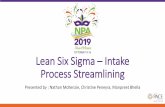 Lean Six Sigma – Intake Process Streamlining