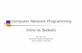 Computer Network Programming Intro to Sockets