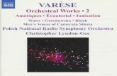 Varese: Orchestral Works, vol. 2
