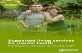 Supported living services for mental health