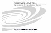 Operations & Installation Guide: CEN-UPS1250