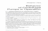 Chapter two: Behavior of Centrifugal Pumps in Operation