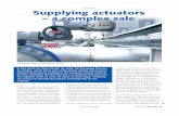 ACTUATION Supplying actuators – a complex sale