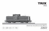 Modell der Diesellokomotive BR 211 D GB USA F NL 22822