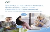 Writing a Person-centred Individual Care Plan Guidance ...