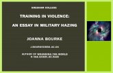 TRAINING IN VIOLENCE: AN ESSAY IN MILITARY HAZING JOANNA ...