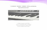 CSEE 4840: MIDI Wavetable Synthesizer