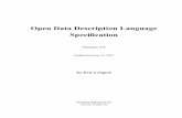 Open Data Description Language Specification