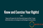 Know and Exercise Your Rights! - We Are One America