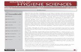 HYGIENE SCIENCES 62nd ISSUE -Oct-Nov18