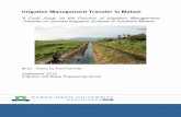 Irrigation Management Transfer In Malawi