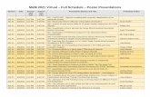 M&M 2021 Virtual Full Schedule Poster Presentations