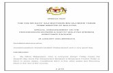 PRIME MINISTER OF MALAYSIA SPECIAL ANNOUNCEMENT ON …