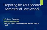 Preparing for Your Second Semester of Law School