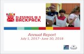Annual Report - Blessings in a Backpack