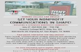 COMMUNICATIONS IN SHAPE! GET YOUR NONPROFIT