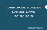 Amendments under Labour Laws 2015 & 2016