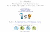 This Octonauts Kindergarten Pack features many Pre K and ...