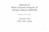 Manual of Multi-Channel Analysis of Surface Waves (MASW)