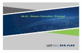 M.C. Dean Vendor Portal
