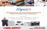 WHIRLPOOL PARTS SUBSTITUTION Don't Delay Your Repairs