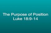 The Purpose of Postion